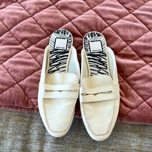 White dolce vita mules